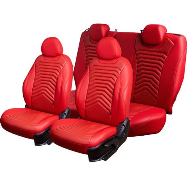 Чехлы Премиум Экокожа Байрон Президент|Жук на Chevrolet Rezzo (2004-2008)