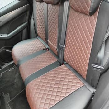 Авточехлы Автопилот Чёрный шоколад Ромб